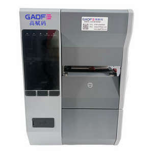 เครื่องพิมพ์ฉลากบาร์โค้ดแบบถ่ายโอนความร้อนอุตสาหกรรม GAOFE 300 DPI เครื่องพิมพ์ฉลากประสิทธิภาพสูง