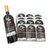 Label Botol Anggur Perak Glossy Kustom untuk Merek Alkohol dan Minuman